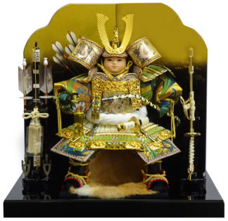 60㎝9号大将平飾り　金ボカシ屏風　(品番5HT60R8)