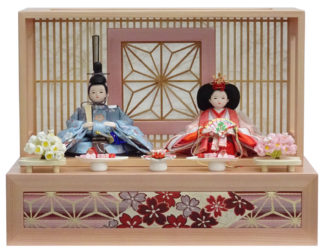 42.5㎝組子収納　柳親王(金襴衣装)